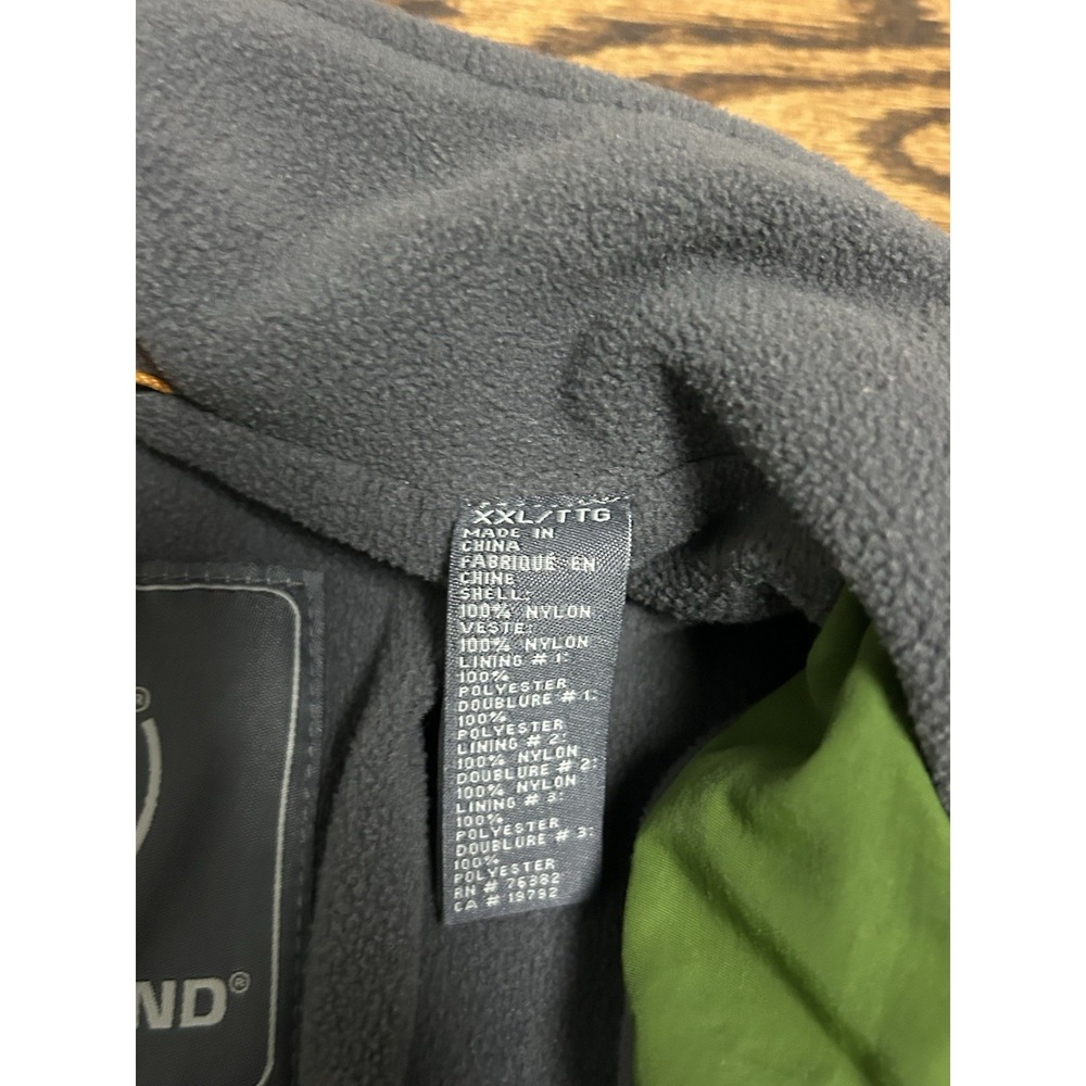 Timberland Weathergear Men's Jacket Size XXL Green Hooded Full Zip Fleece‎ Lined - Picture 9 of 12